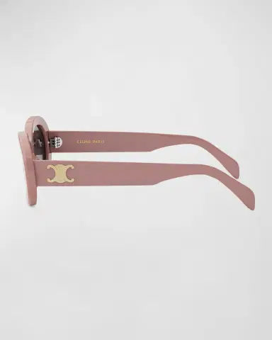 CELINE Triomphe Acetate Oval Sunglasses | Thumbnail 4 CELINE Triomphe Acetate Oval Sunglasses | Thumbnail 4