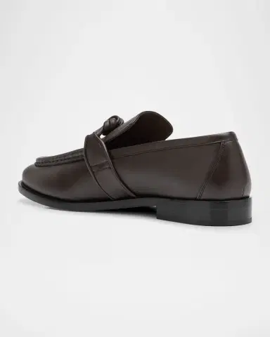 Bottega Veneta Men's Astaire Leather Knot Loafers | Thumbnail 3