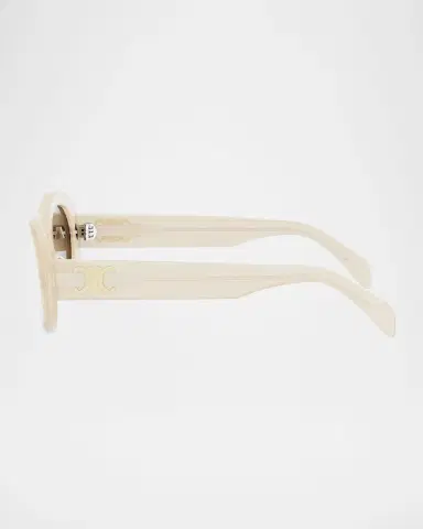 Celine Men 's Triomphe Acetate Oval Sunglasses | Thumbnail 3 Celine Men 's Triomphe Acetate Oval Sunglasses | Thumbnail 3