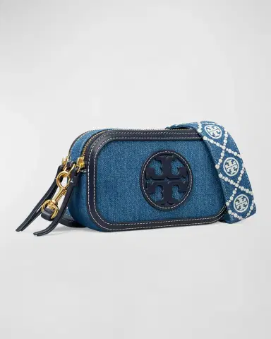 Tory Burch Miller Mini Denim Crossbody Bag | Thumbnail 2