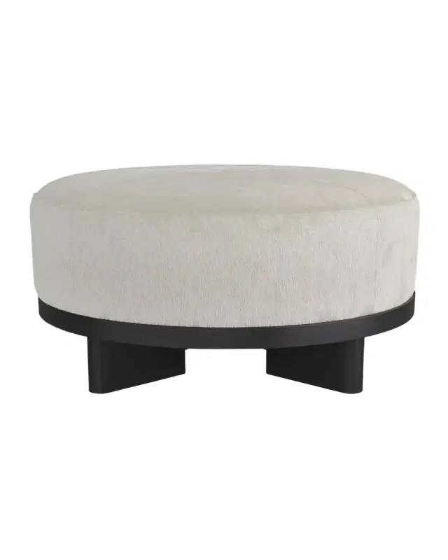 Arteriors Aurora Hair on Hide Ottoman
