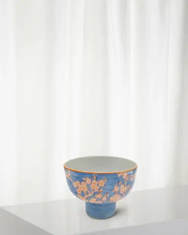 Winward Home Floral Decorative Bowl With a Stand | Thumbnail 1