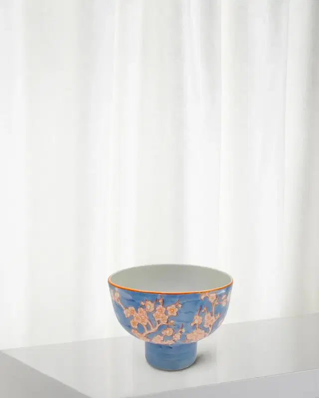 Winward Home Floral Decorative Bowl With a Stand