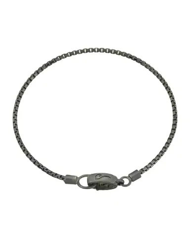 Marco Dal Maso Men 's Oxidized Silver Bracelet | Thumbnail 1