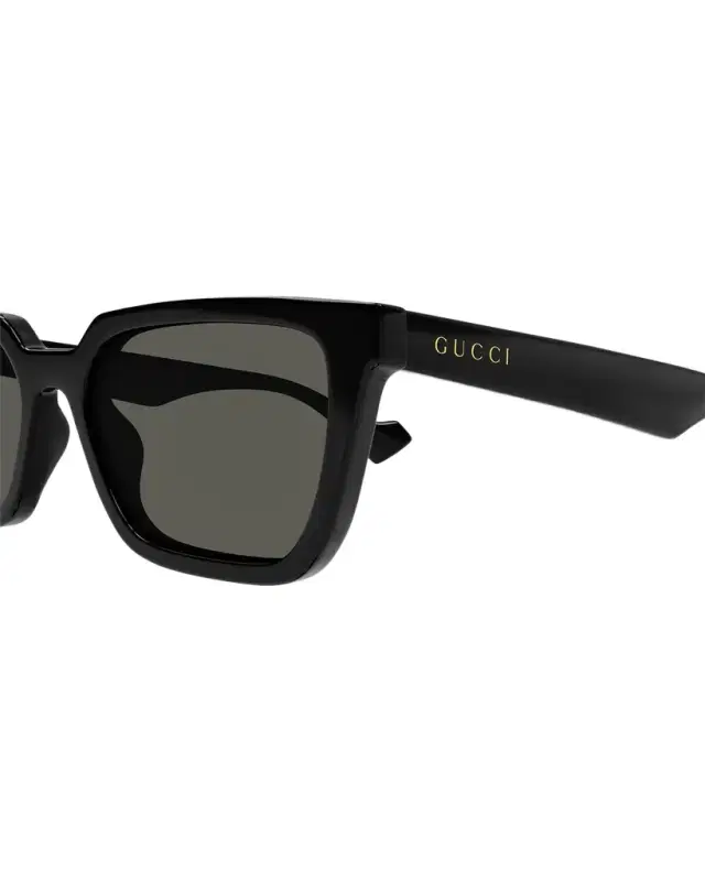 Men 's Rectangle Plastic Sunglasses with Logo Detail