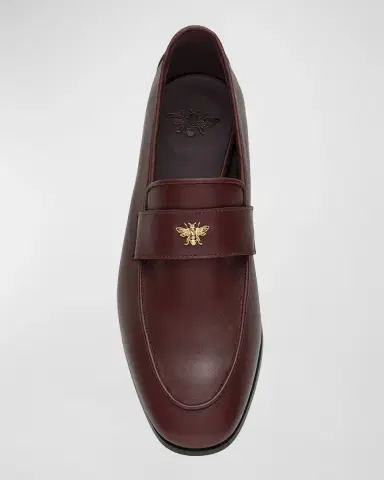 Bougeotte Leather Medallion Heeled Loafers | Thumbnail 4 Bougeotte Leather Medallion Heeled Loafers | Thumbnail 4