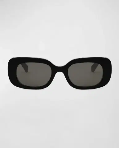 CELINE Bold 3 Dots Acetate Rectangle Sunglasses | Thumbnail 3
