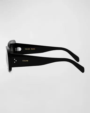 CELINE Bold 3 Dots Acetate Rectangle Sunglasses | Thumbnail 4