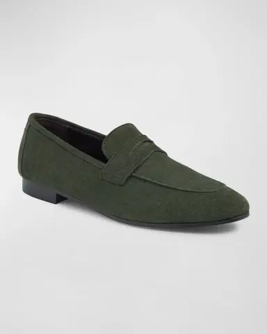 Bougeotte Flaneur Suede Penny Loafers | Thumbnail 2