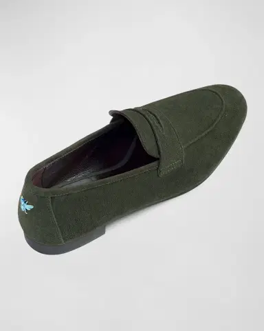 Bougeotte Flaneur Suede Penny Loafers | Thumbnail 3