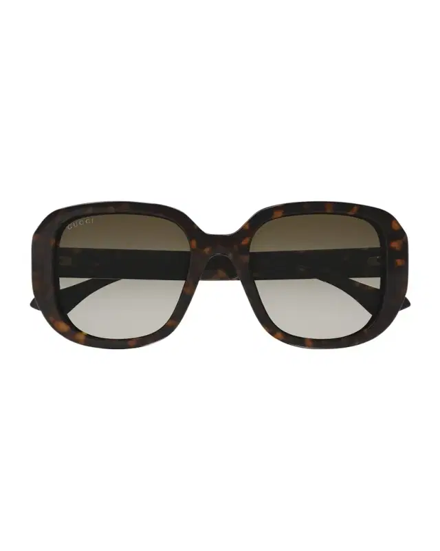 Gucci La Piscine Plastic Square Sunglasses