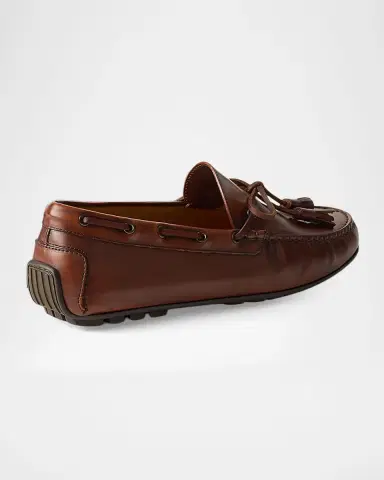 Ralph Lauren Purple Label Men's Harold Hand-Burnished Leather Drivers | Thumbnail 4 Ralph Lauren Purple Label Men's Harold Hand-Burnished Leather Drivers | Thumbnail 4