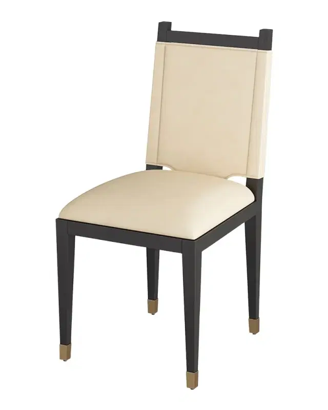 Arteriors Burdock Leather Dining Side Chair