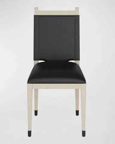 Arteriors Burdock Leather Dining Side Chair | Thumbnail 2 Arteriors Burdock Leather Dining Side Chair | Thumbnail 2