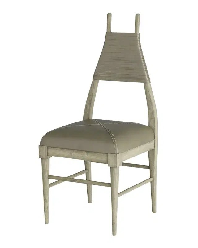 Arteriors Biziki Leather Dining Side Chair