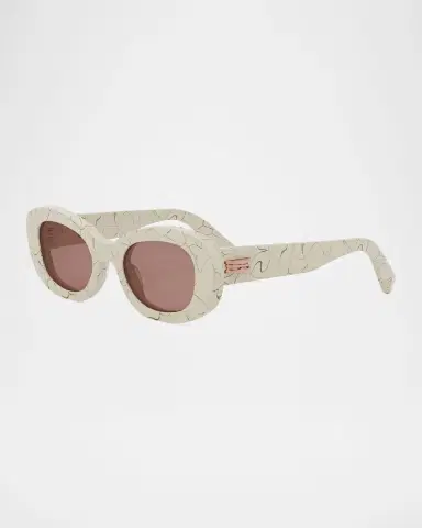 BVLGARI B. ZERO1 Oval Acetate and Nylon Sunglasses | Thumbnail 3 BVLGARI B. ZERO1 Oval Acetate and Nylon Sunglasses | Thumbnail 3