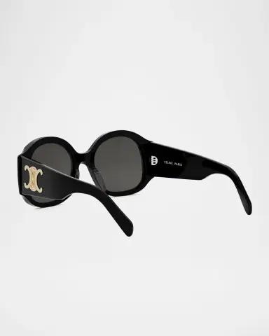 Celine Max Triomphe Round Acetate Sunglasses | Thumbnail 2 Celine Max Triomphe Round Acetate Sunglasses | Thumbnail 2