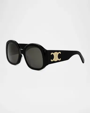 Celine Max Triomphe Round Acetate Sunglasses | Thumbnail 3 Celine Max Triomphe Round Acetate Sunglasses | Thumbnail 3