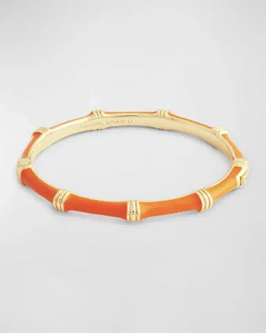 Anabel Aram Jewelry Bamboo Enameled Hinged Bangle | Thumbnail 3
