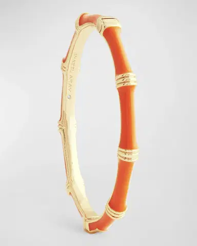 Anabel Aram Jewelry Bamboo Enameled Hinged Bangle | Thumbnail 4