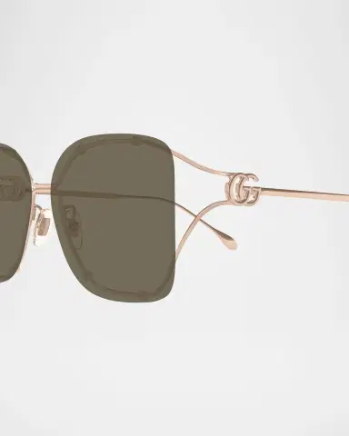 Gucci Rimless Square Metal Sunglasses | Thumbnail 2 Gucci Rimless Square Metal Sunglasses | Thumbnail 2