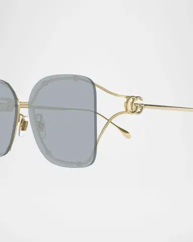 Gucci Rimless Square Metal Sunglasses | Thumbnail 2 Gucci Rimless Square Metal Sunglasses | Thumbnail 2