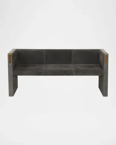 Arteriors Donovan Suede Settee | Thumbnail 4