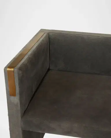 Arteriors Donovan Suede Settee | Thumbnail 5
