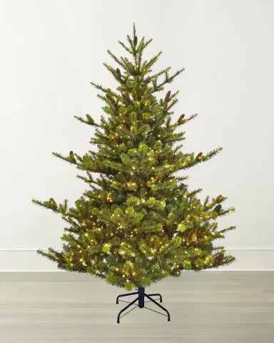 Winward Home Deluxe Village Mix Pine 7.5 ' Pre-Lit Christmas Tree | Thumbnail 1