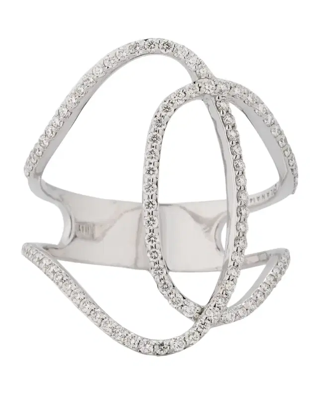 14K Gold Skinny Illuminating Diamond Ring