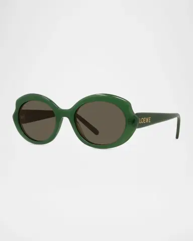 Loewe Round Slim Acetate Sunglasses | Thumbnail 3