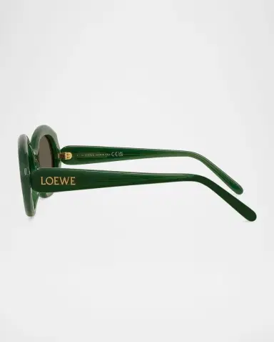 Loewe Round Slim Acetate Sunglasses | Thumbnail 4