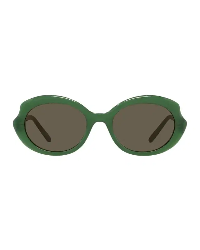 Round Slim Acetate Sunglasses