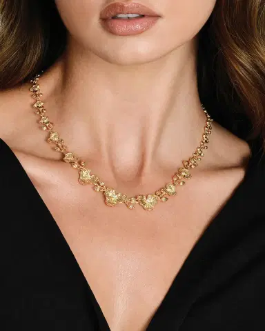 Anabel Aram Jewelry Orchid Link Necklace | Thumbnail 2