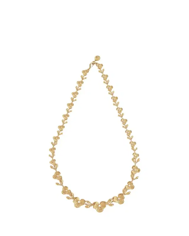 Anabel Aram Jewelry Orchid Link Necklace