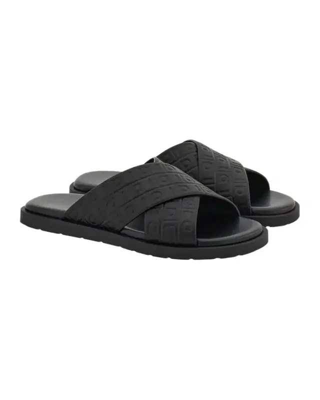 Ferragamo Men 's Brise Hug Slide Sandals