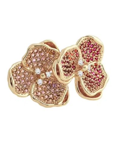 Anabel Aram Jewelry Orchid Double Pave Ring | Thumbnail 1