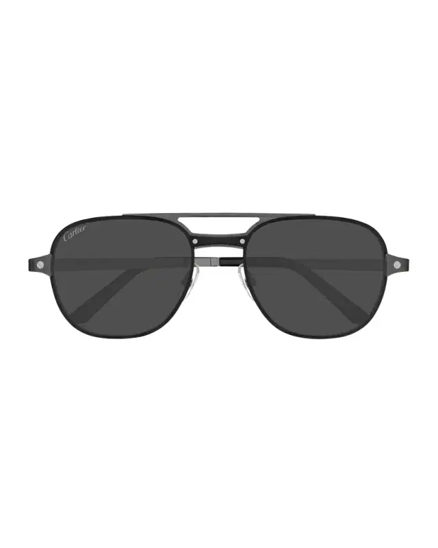 Cartier Men 's CT0477SM Metal Aviator Sunglasses