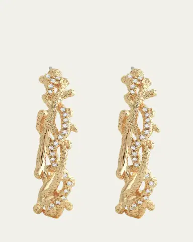 Anabel Aram Jewelry Coral Hoop Earrings | Thumbnail 4