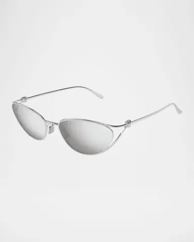 Bottega Veneta Knot Metal Cat-Eye Sunglasses | Thumbnail 2 Bottega Veneta Knot Metal Cat-Eye Sunglasses | Thumbnail 2