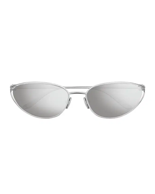 Bottega Veneta Knot Metal Cat-Eye Sunglasses