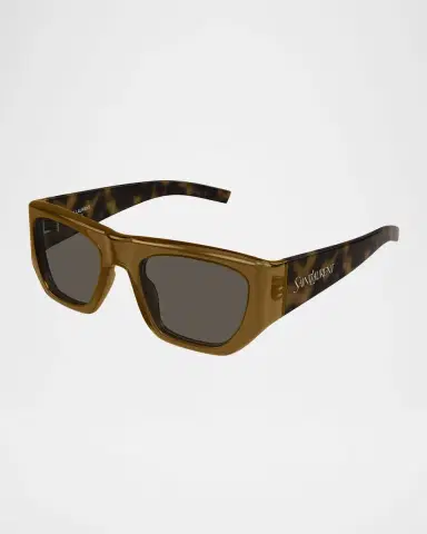 Saint Laurent Rectangle Acetate Sunglasses | Thumbnail 3 Saint Laurent Rectangle Acetate Sunglasses | Thumbnail 3