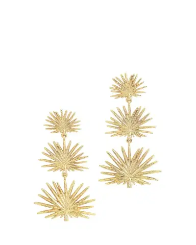 Anabel Aram Jewelry Triple Fan Palm Dangle Earrings, Small | Thumbnail 1
