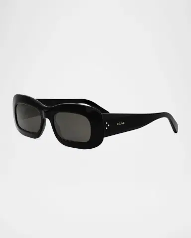 Celine Bold 3 Dots Acetate Rectangle Sunglasses | Thumbnail 3