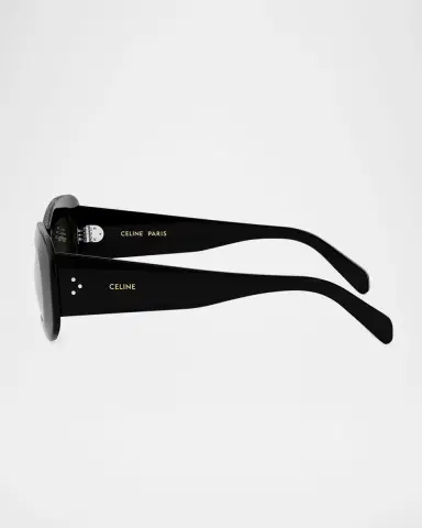 Celine Bold 3 Dots Acetate Rectangle Sunglasses | Thumbnail 4