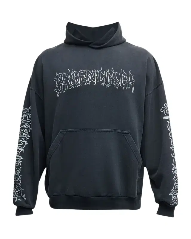 Men 's Metal Outline Logo Hoodie