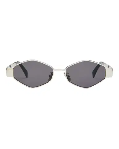 Celine Men's Triomphe Metal and Nylon Oval Sunglasses | Thumbnail 1 Celine Men's Triomphe Metal and Nylon Oval Sunglasses | Thumbnail 1