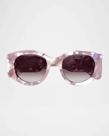 Chloé Round Acetate Sunglasses | Thumbnail 3 Chloé Round Acetate Sunglasses | Thumbnail 3