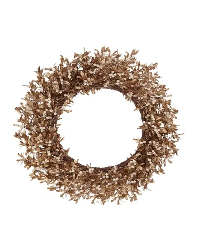 Winward Home Pearly Mistletoe Christmas Wreath