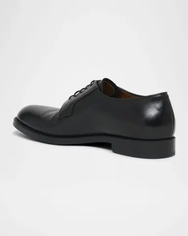 Zegna Men's Leather Lace-Up Derby Loafers | Thumbnail 2